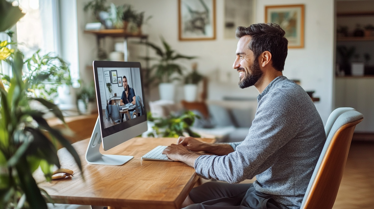 The Happy Teacher's Morning Video Call at Home