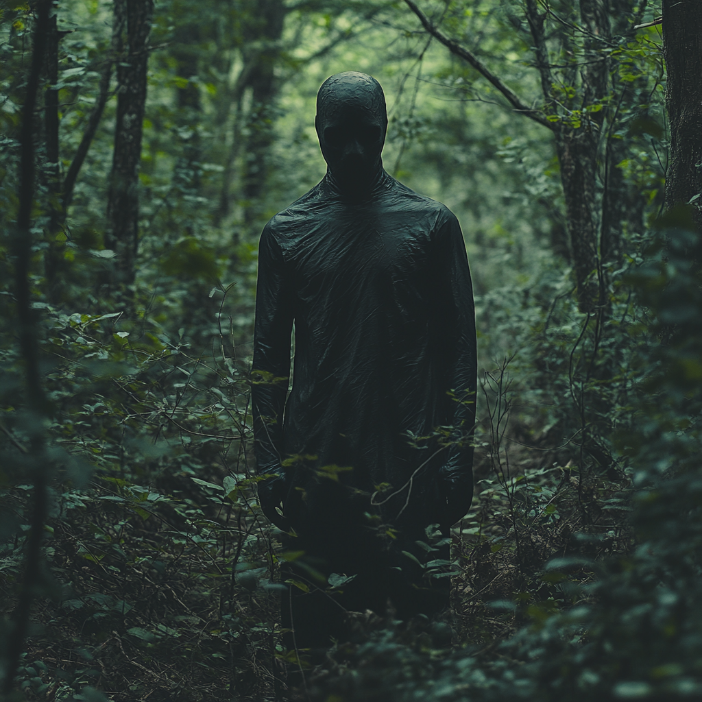 The Hollow Man in a Dark, Dense Forest Night