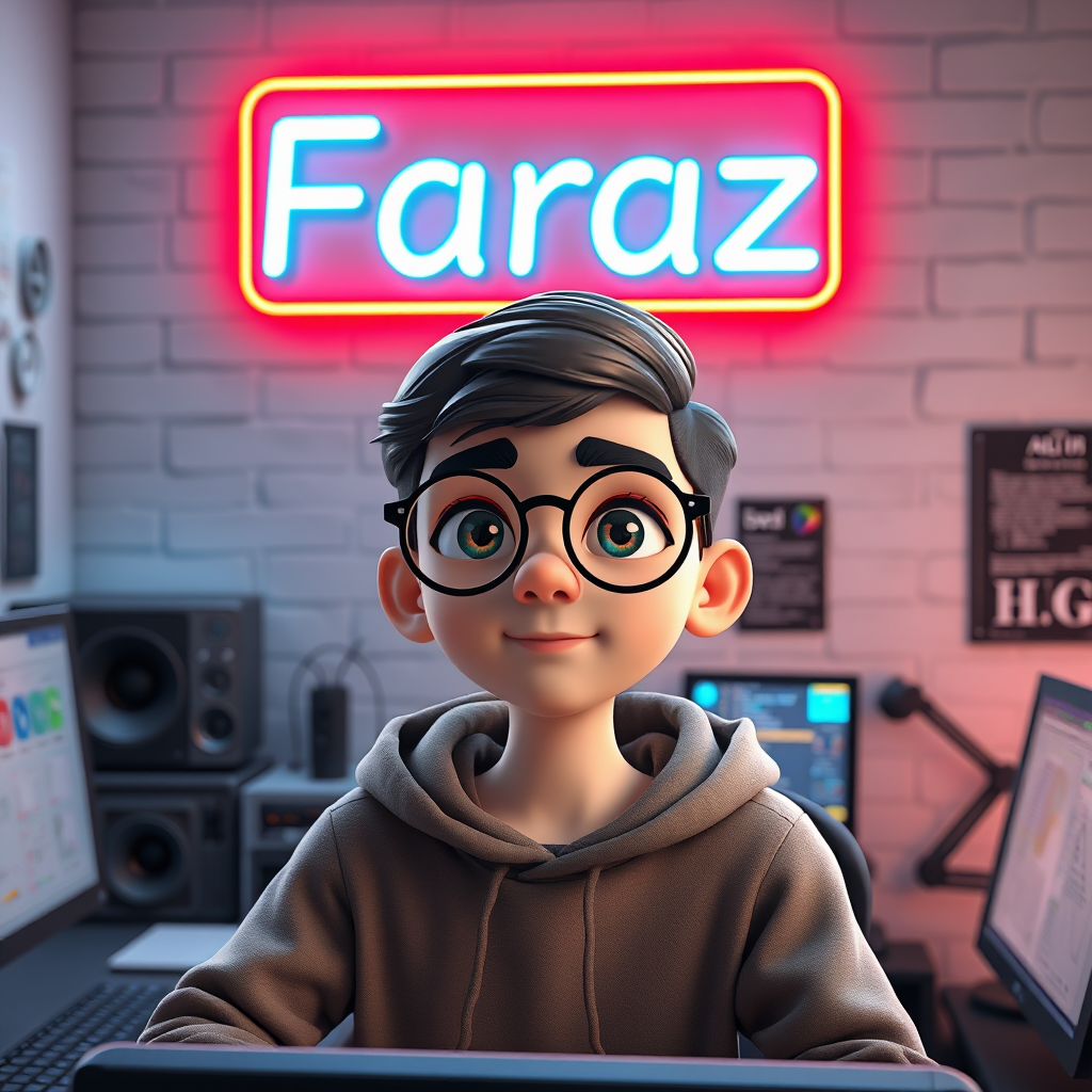 The Iranian Programmer Boy 'Faraz' in His Room