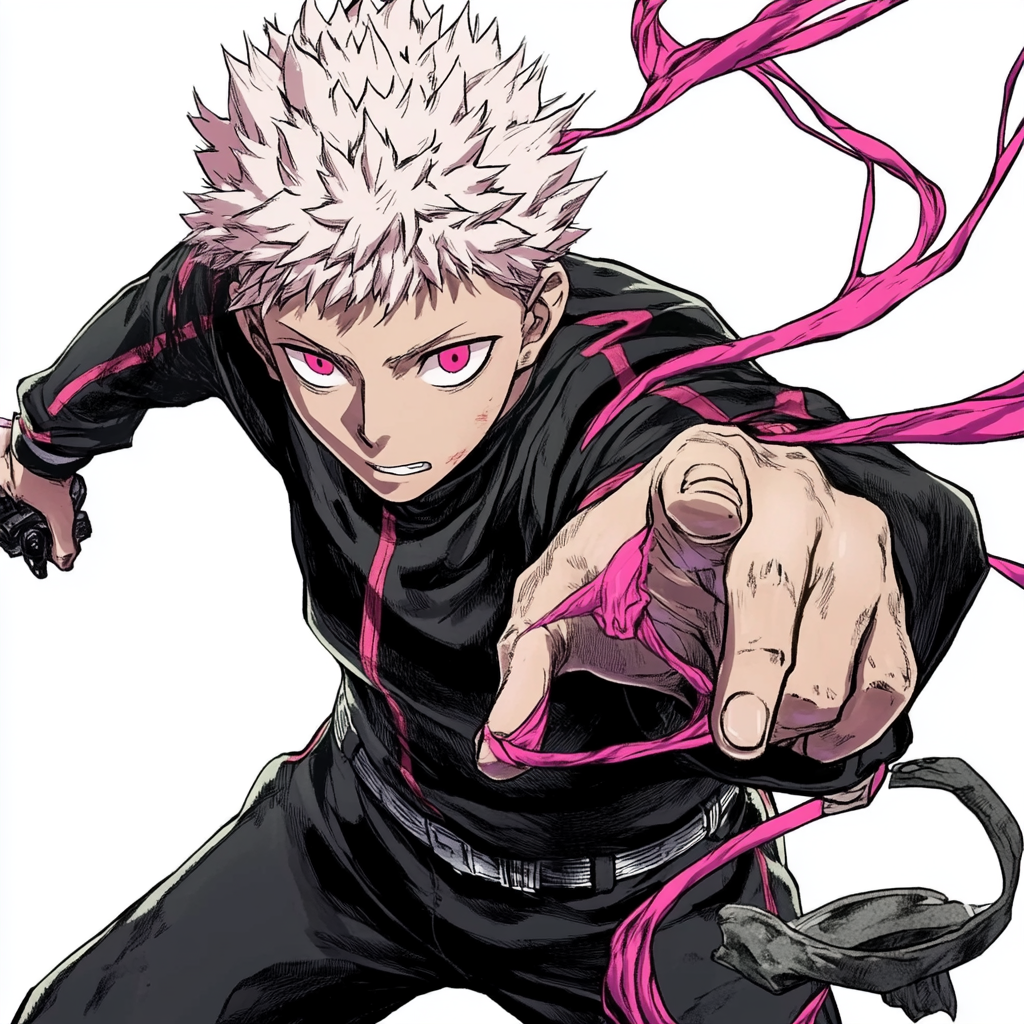 The Jujutsu Kaisen Sorcerer Weaving Cursed Energy