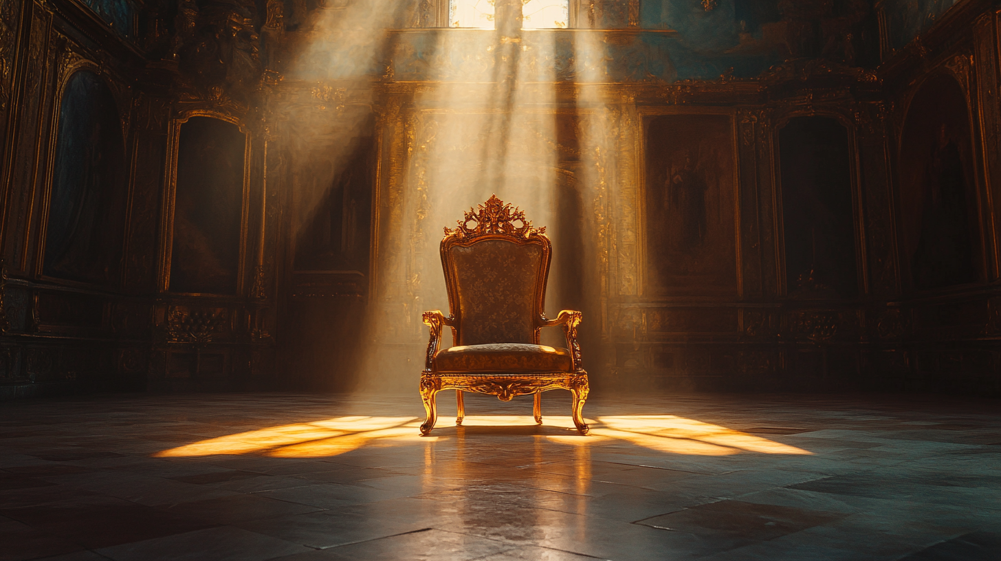 The King's Luxury Throne in Cinematic Lighting