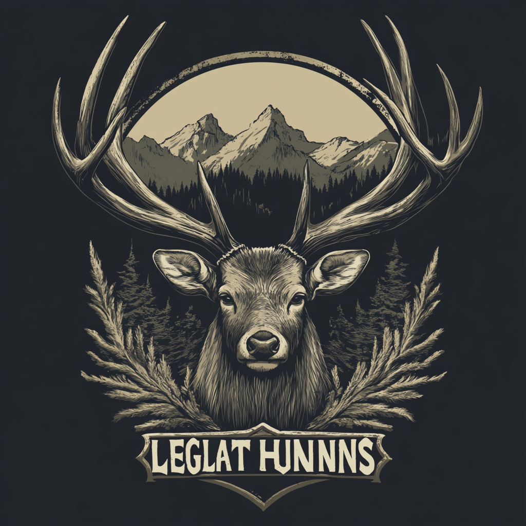 The Legacy Hunts: A Powerful Stag Logo Design