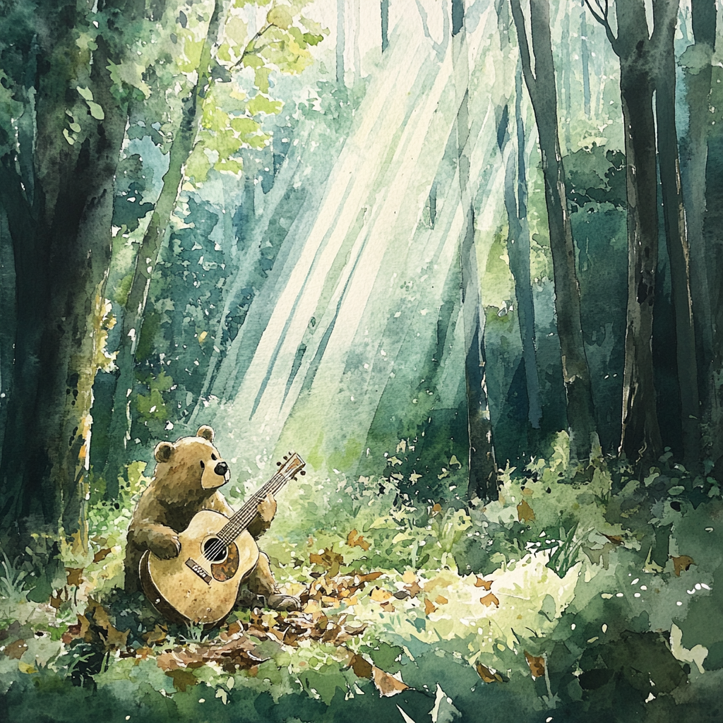 The Magical Guitar in the Enchanted Forest