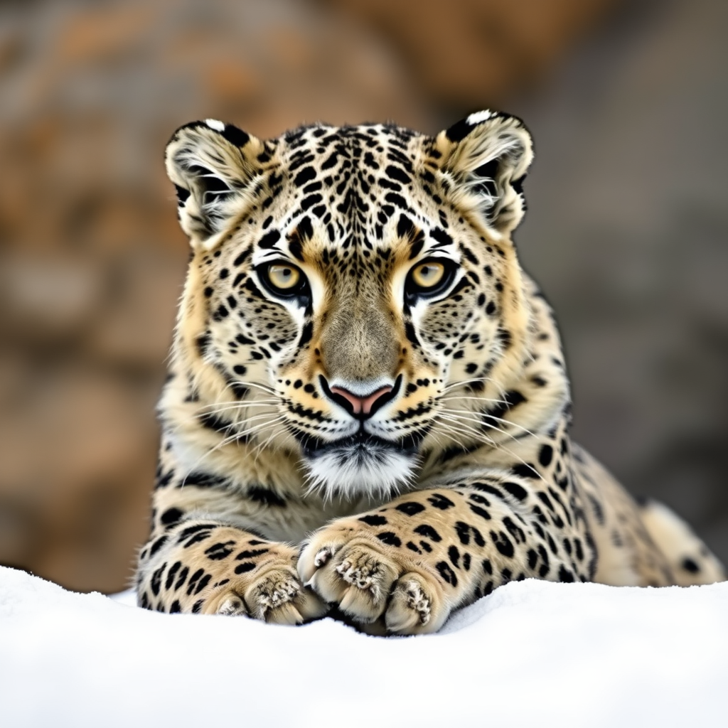 The Majestic Snow Leopard