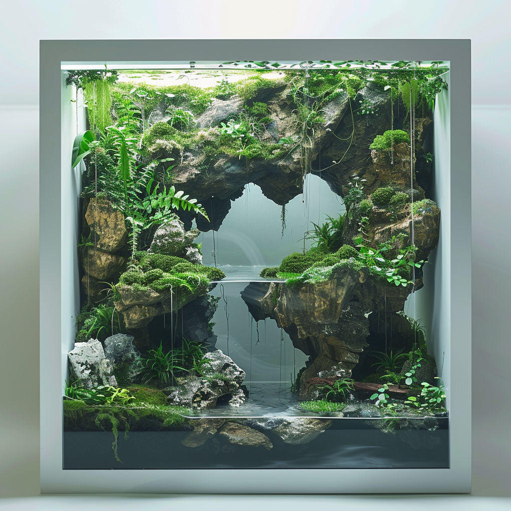 The Natural Filtration System in White Frame