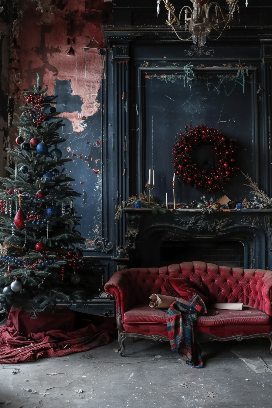 The Opulent Christmas Living Room