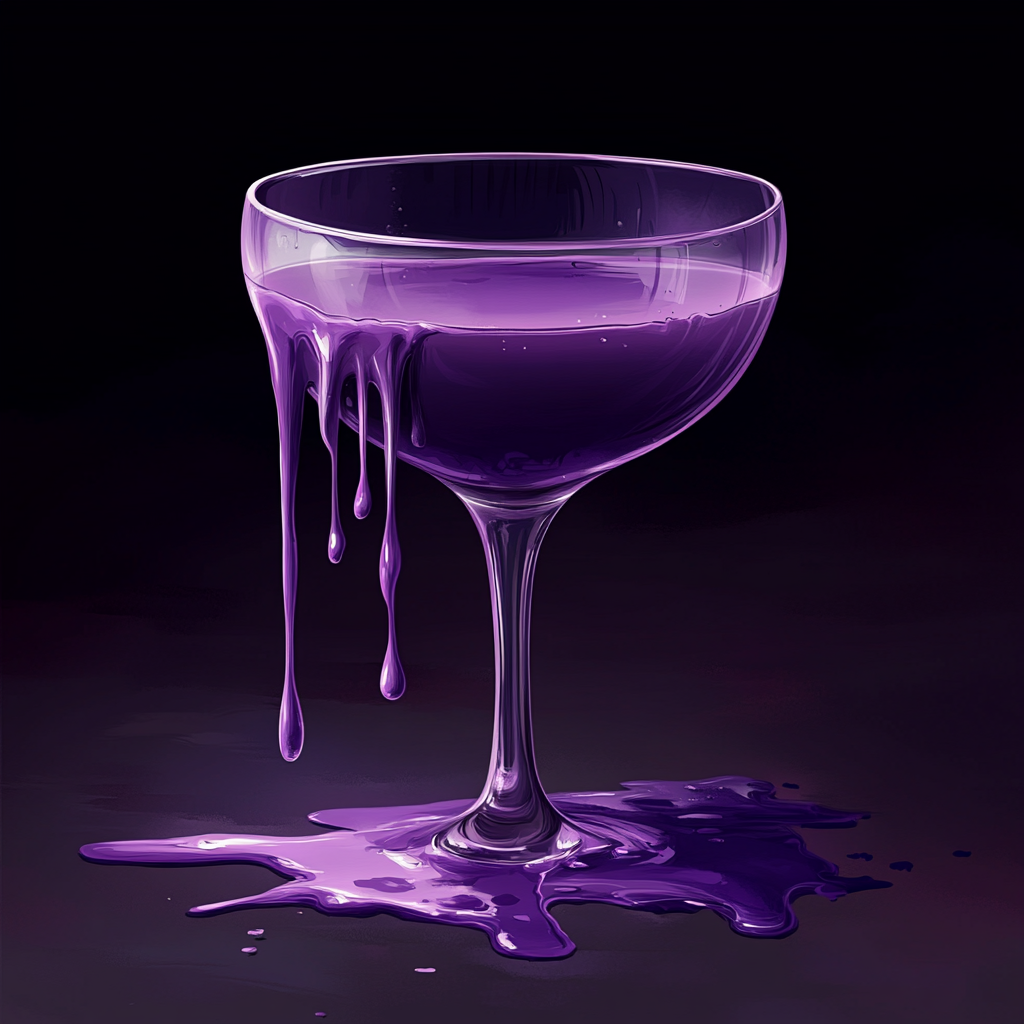 The Overflowing Glass of Purple Juice