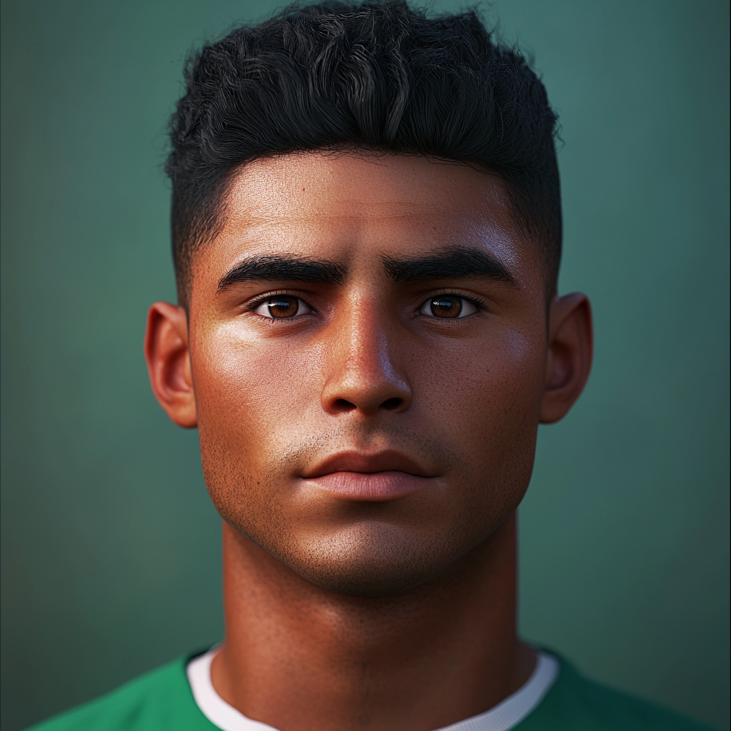 The Portrait of a Driven Mexican-Brazilian Soccer Player