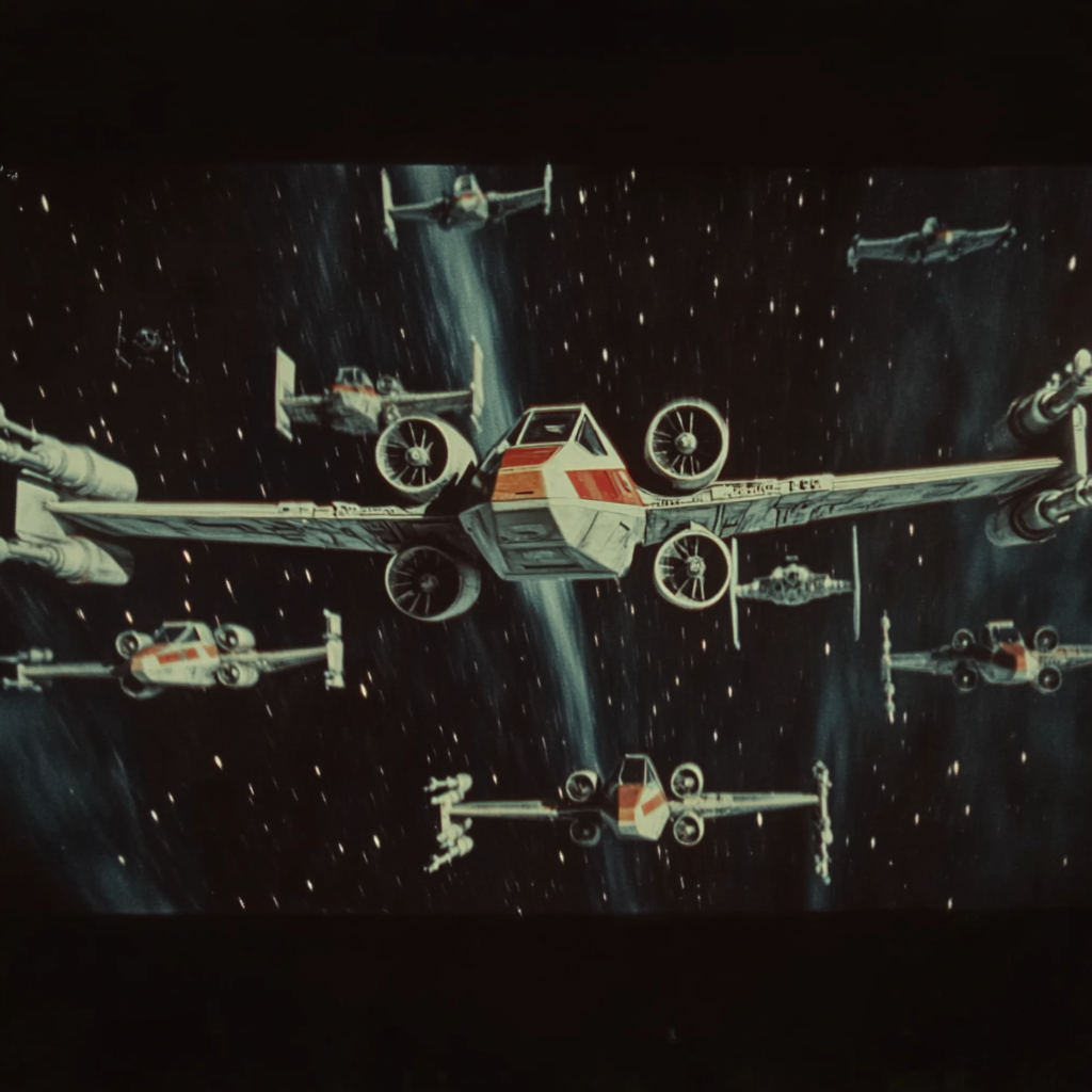 The Rebel Fleet Gliding Through Space