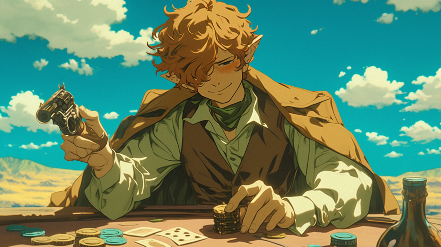 The Red-Haired Halfling at the Poker Table