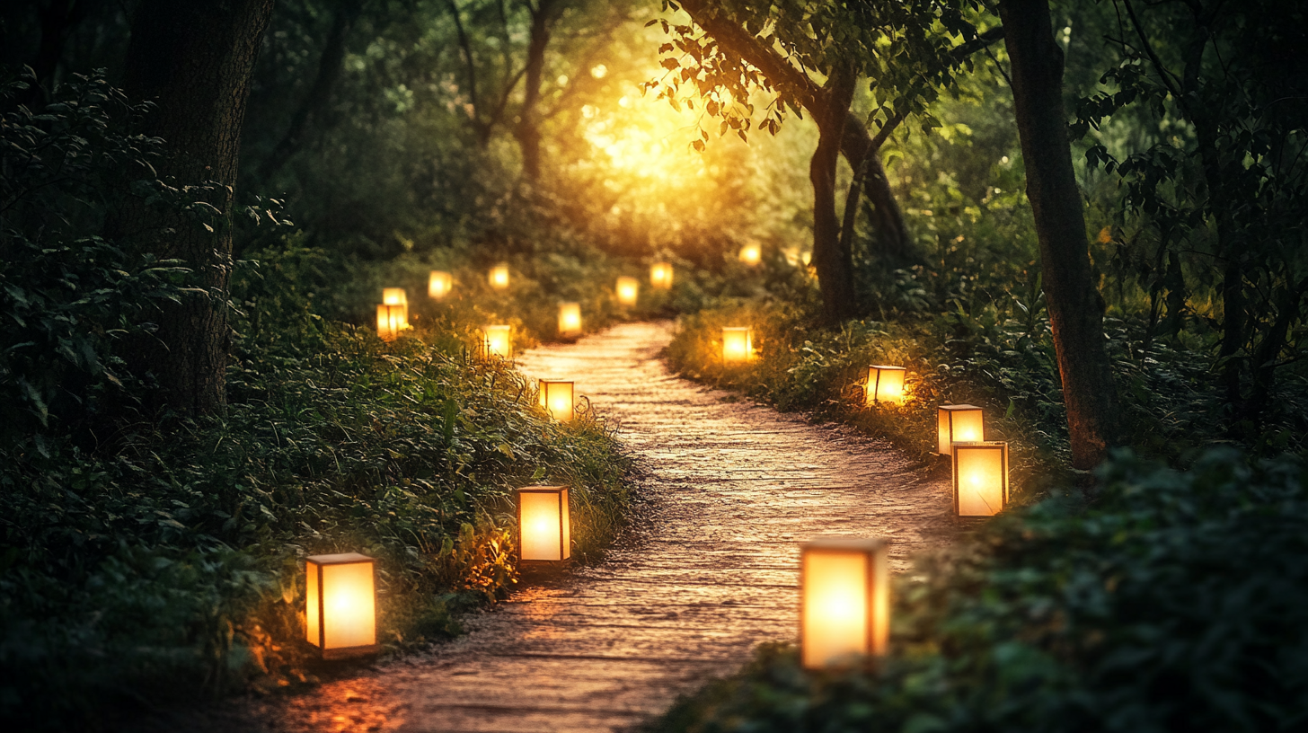 The SMART Path through Forest Lanterns and Sunlight