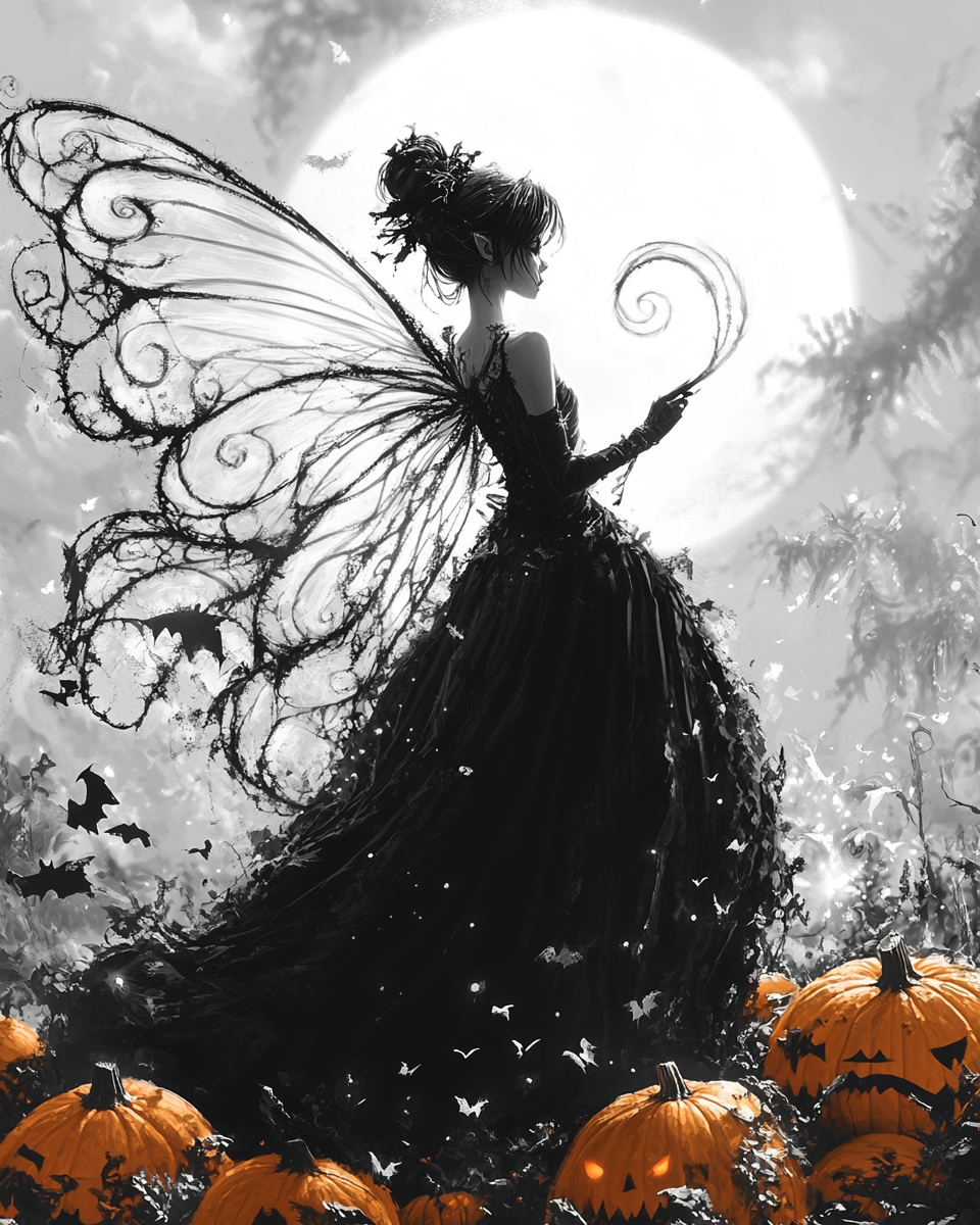 The Scary Fairy in Spooky Halloween Night