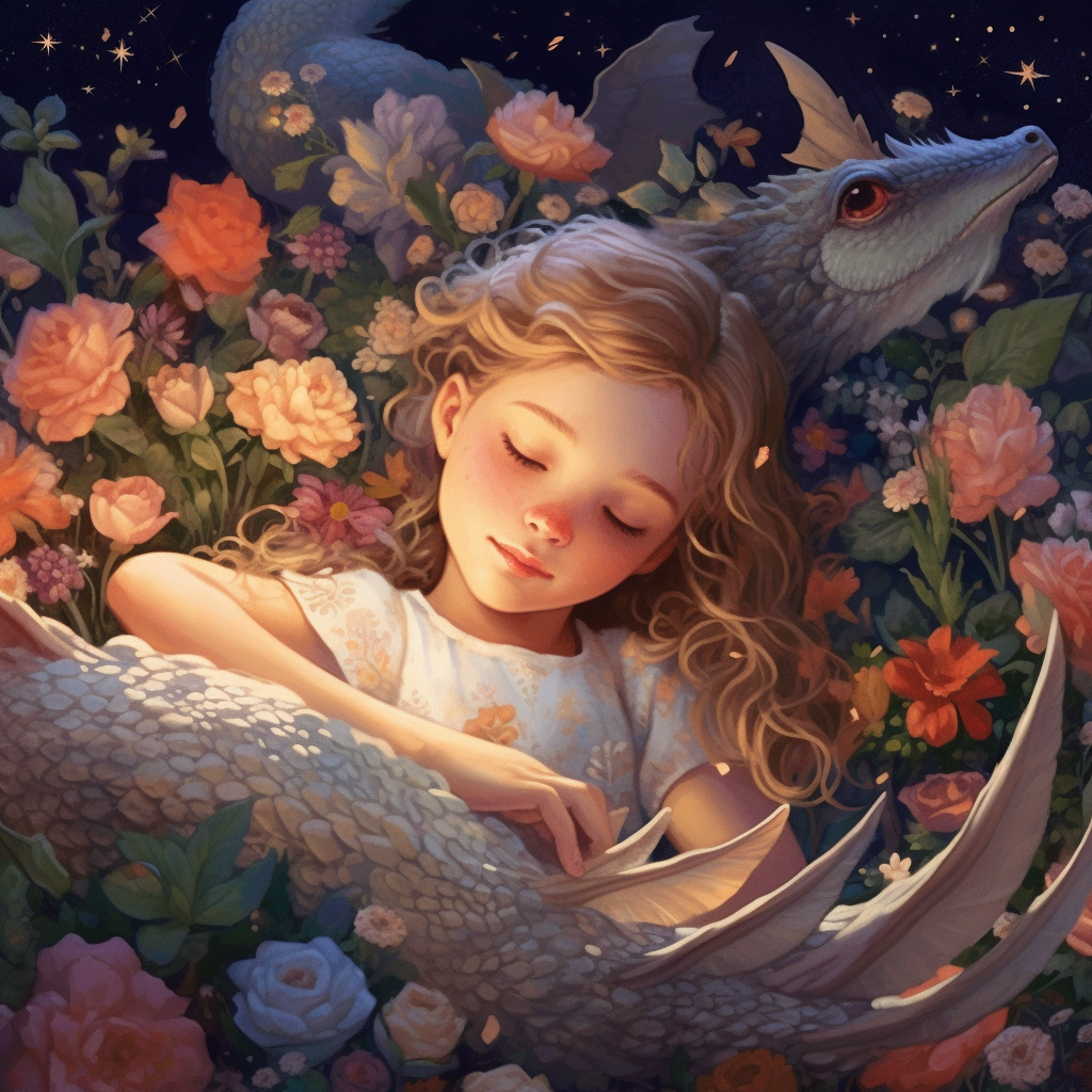 The Sleeping Girl and the Gentle Dragon