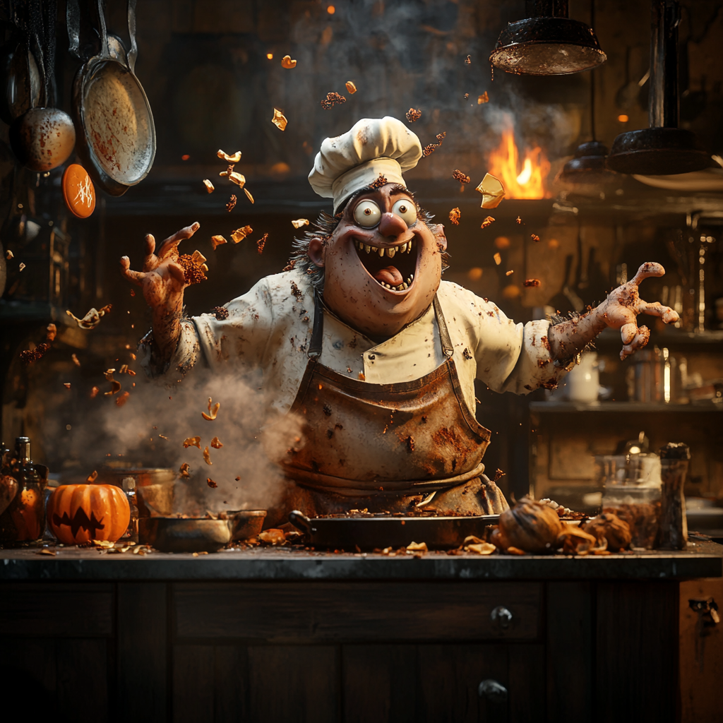 The Spooky Italian Chef in Creepy Kitchen