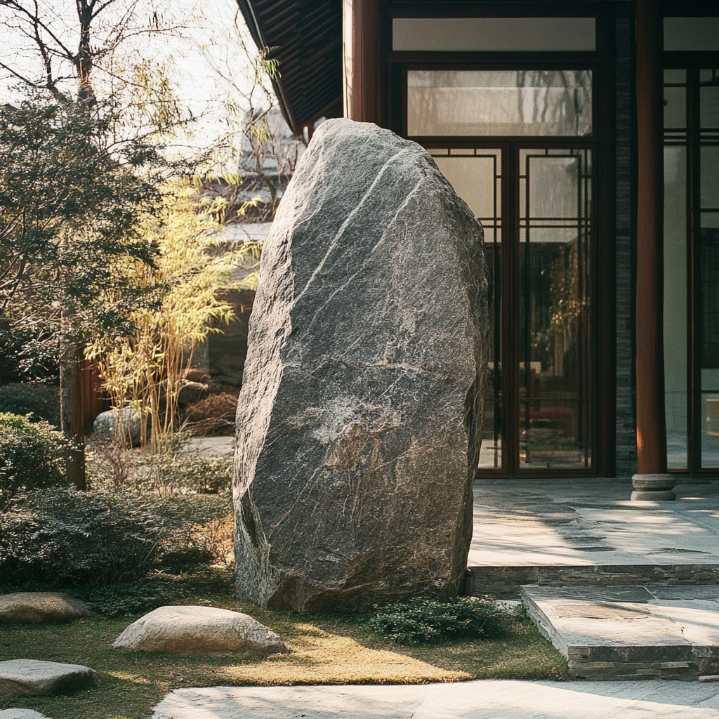 The Stable, Reliable Rock in Chinese Yard