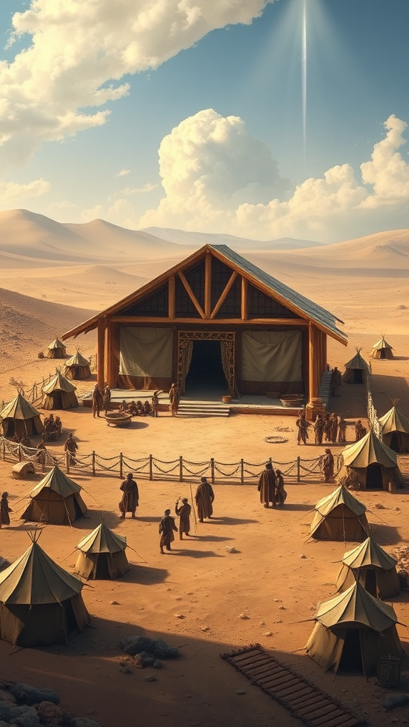 The Tabernacle in Israelite Desert Camp.