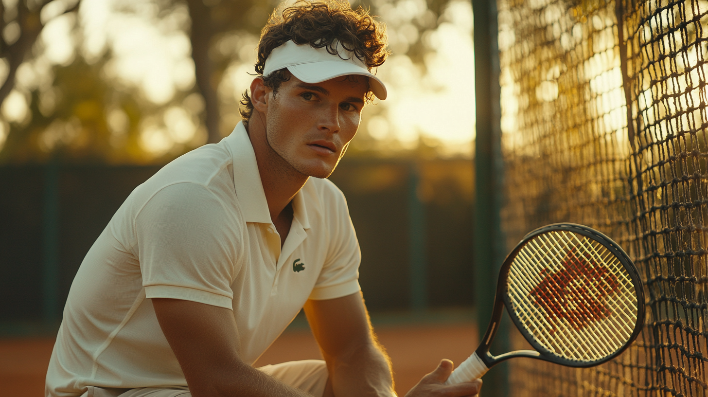 The Tennis Player Resting After Match