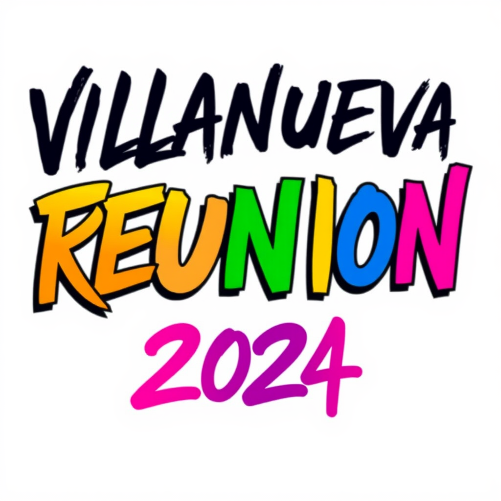 The Villanueva Family Reunion 2024 Graffiti Banner