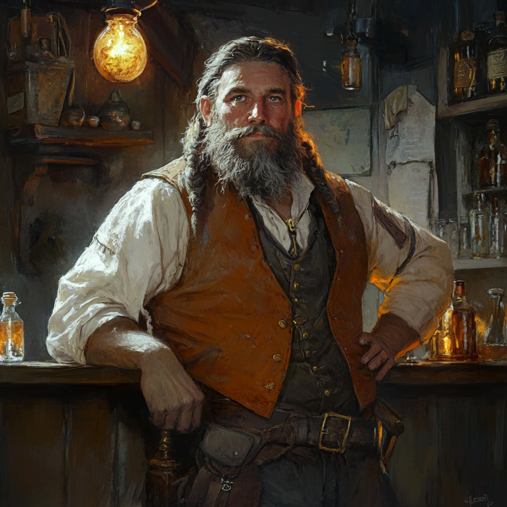 The Weathered Innkeeper: A Tale of Fantasy