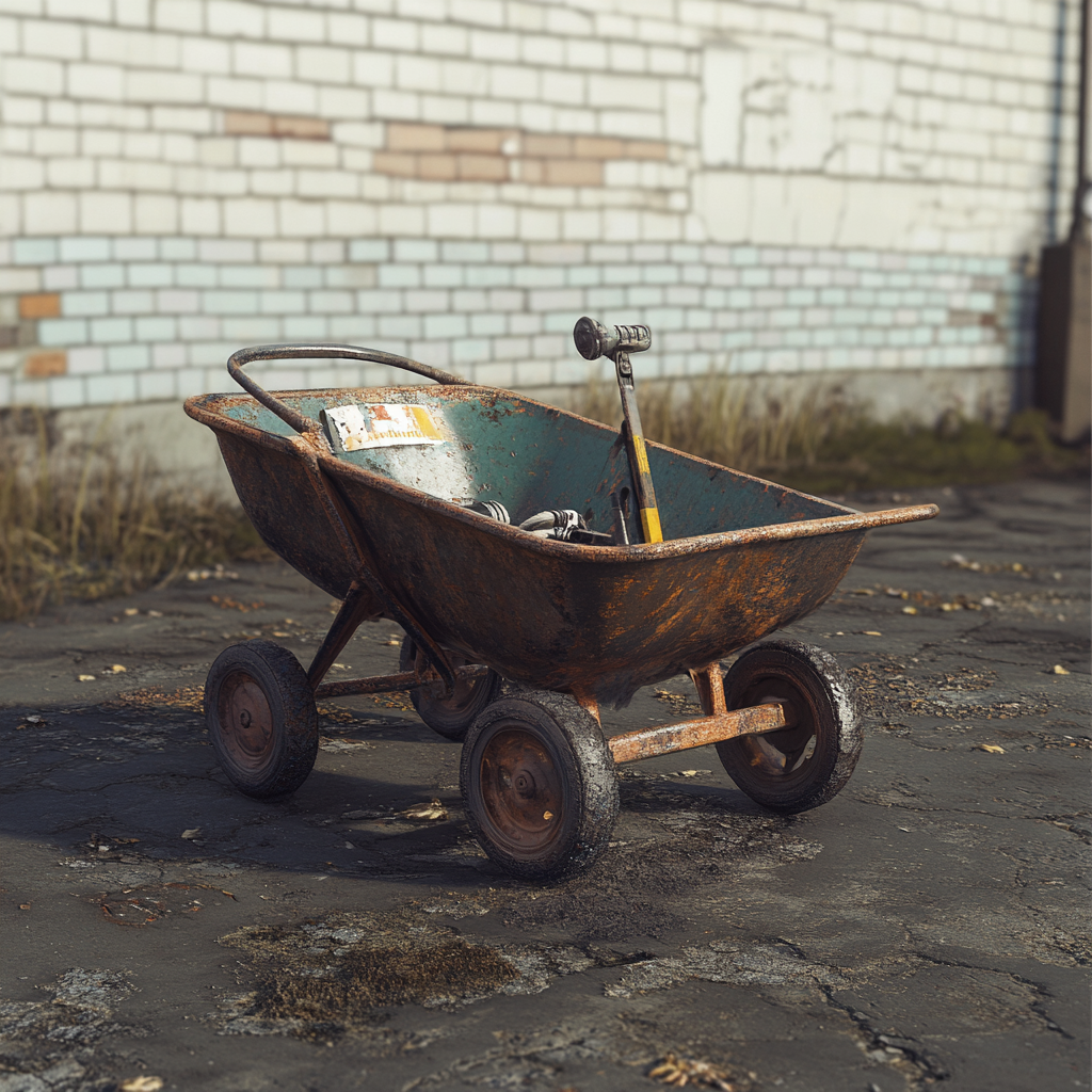 The old wheelbarrow with a funny turbo boost.