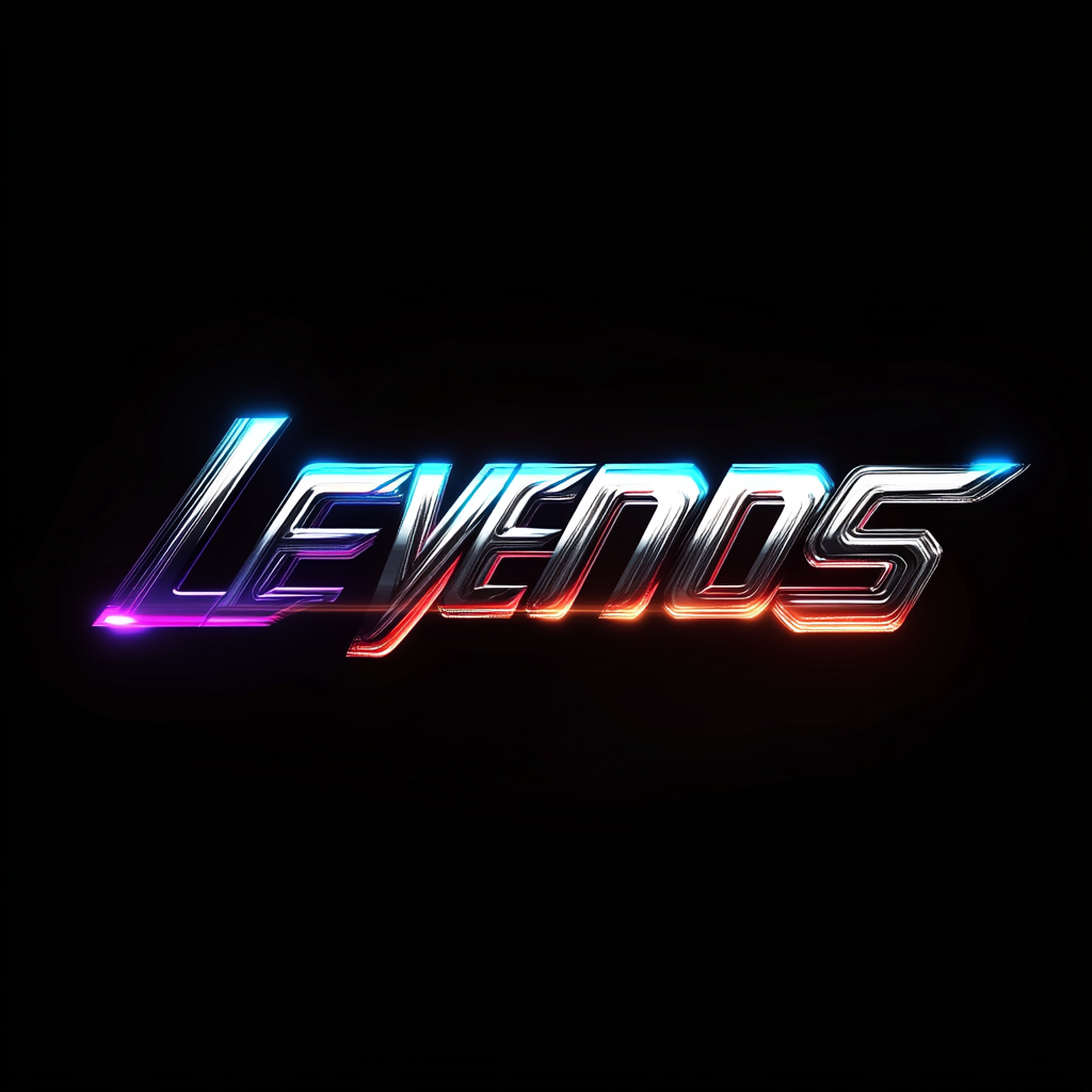 The powerful Leyendas logo: sleek, modern, futuristic design