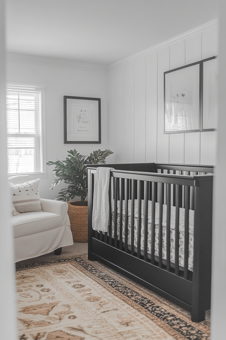 Timeless Black and White Nursery: Modern Elegance