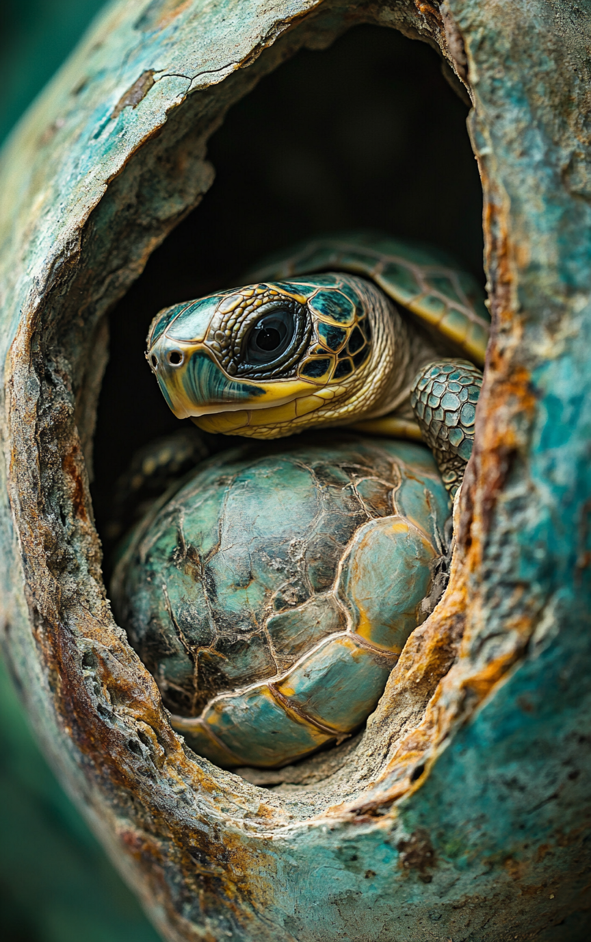 Tiny turtles communicating inside eggs before hatching