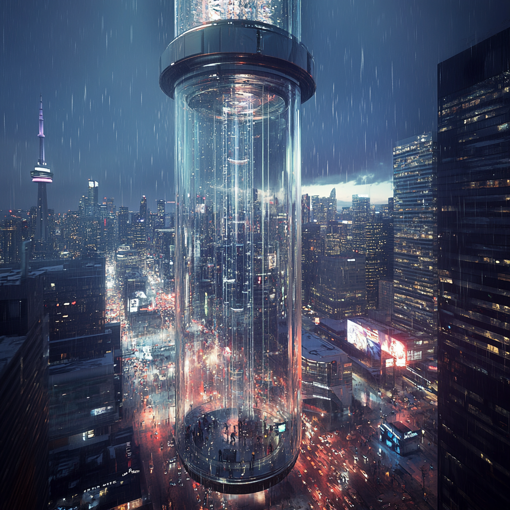 Toronto looks incredible in distant future, creative city.