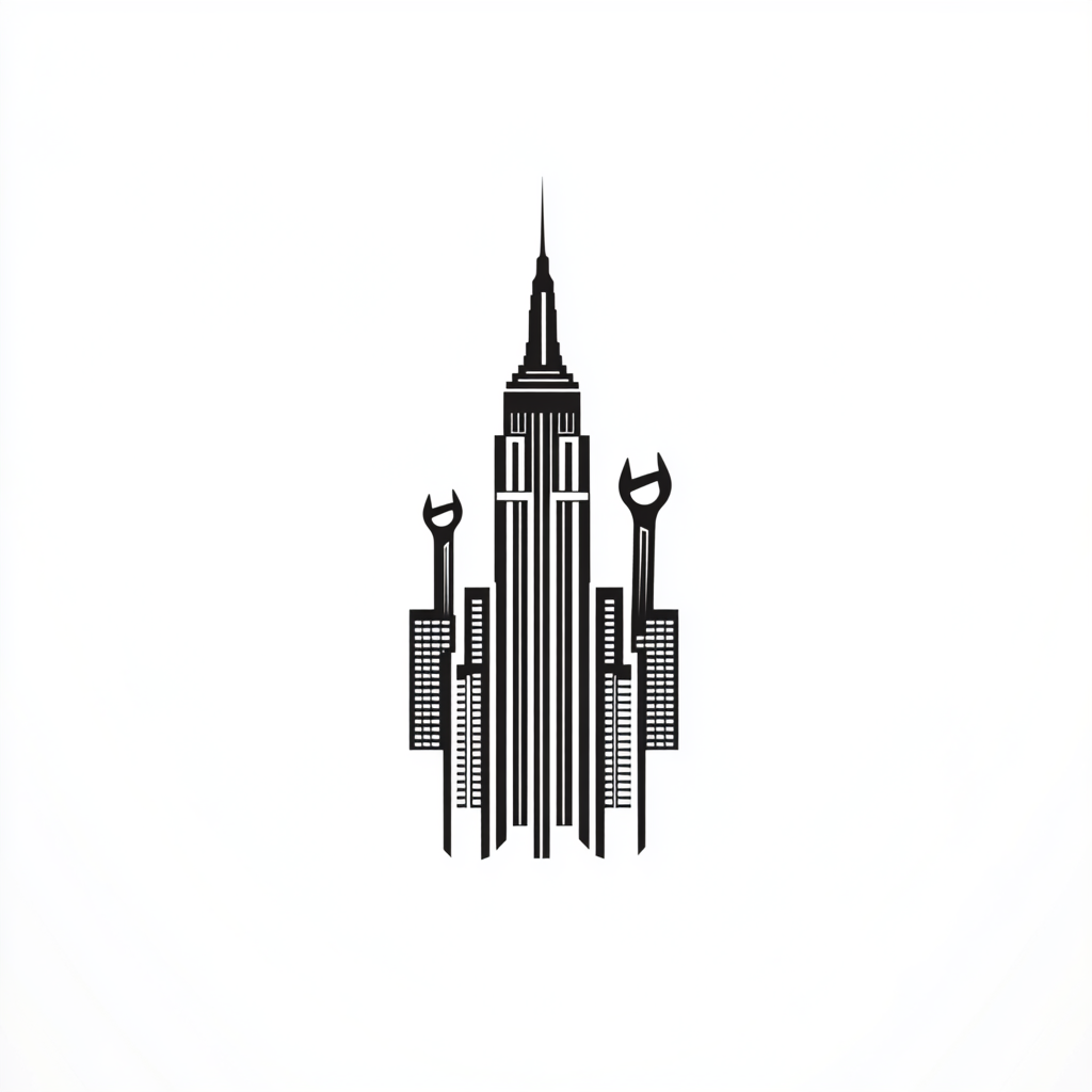 Trade Tool Buildings Surround Empire State Logo