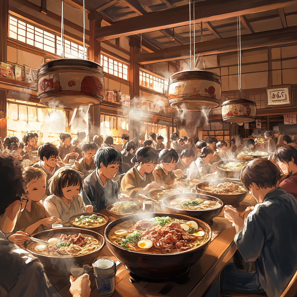 Traditional Japanese Kitchen: Gathering for Ramen Feast