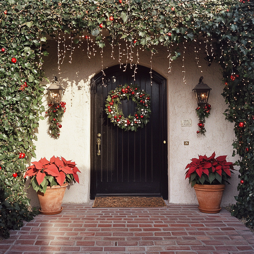 Traditional Spanish Christmas Decor at Los Angeles Home