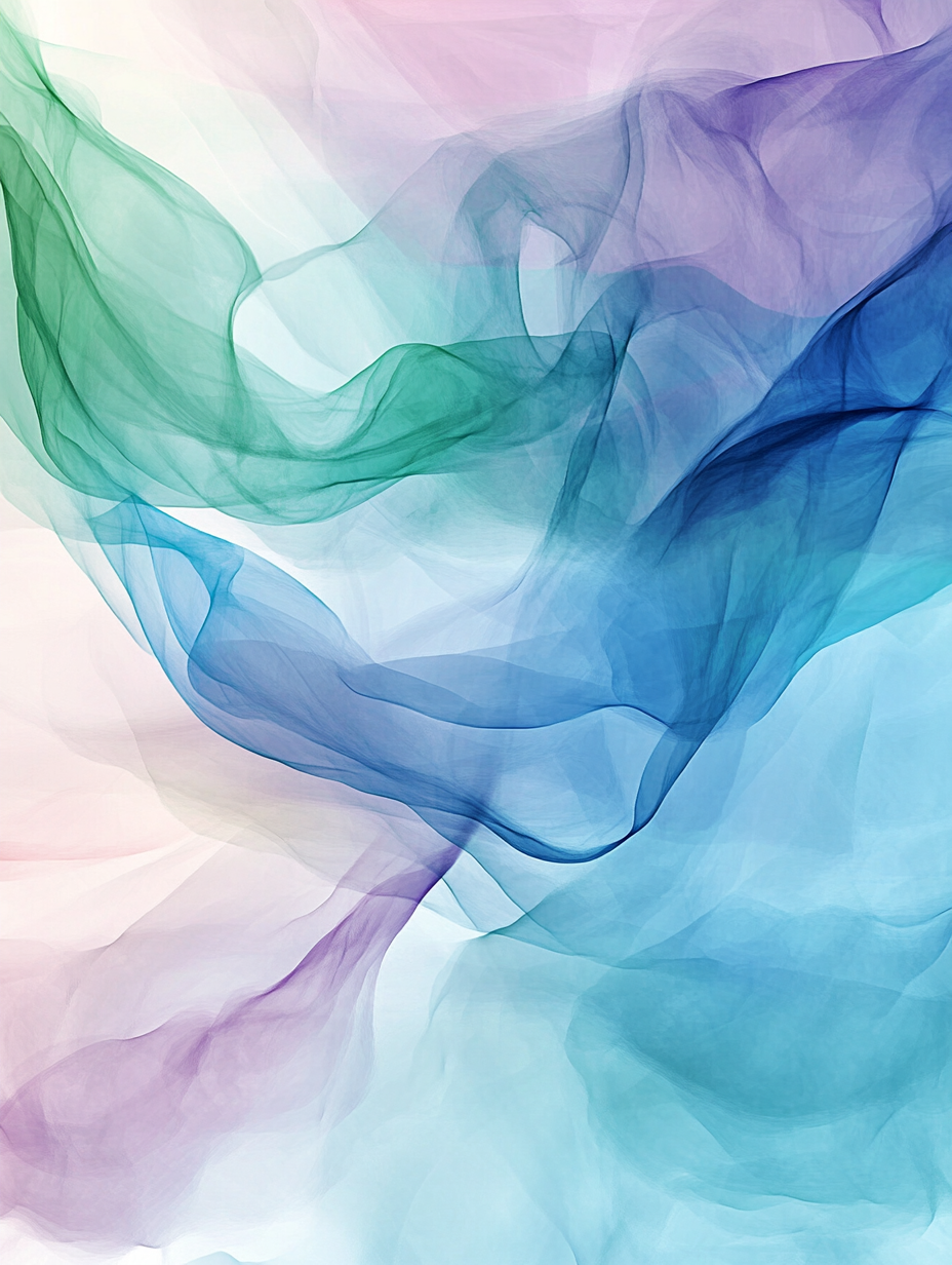 Tranquil Abstract Art: Pastel Gradients and Smooth Lines