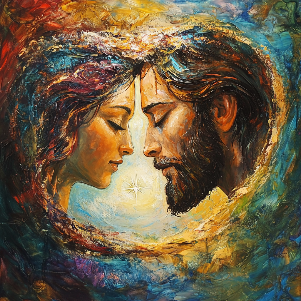 United in Faith: Detail in Love and Connection