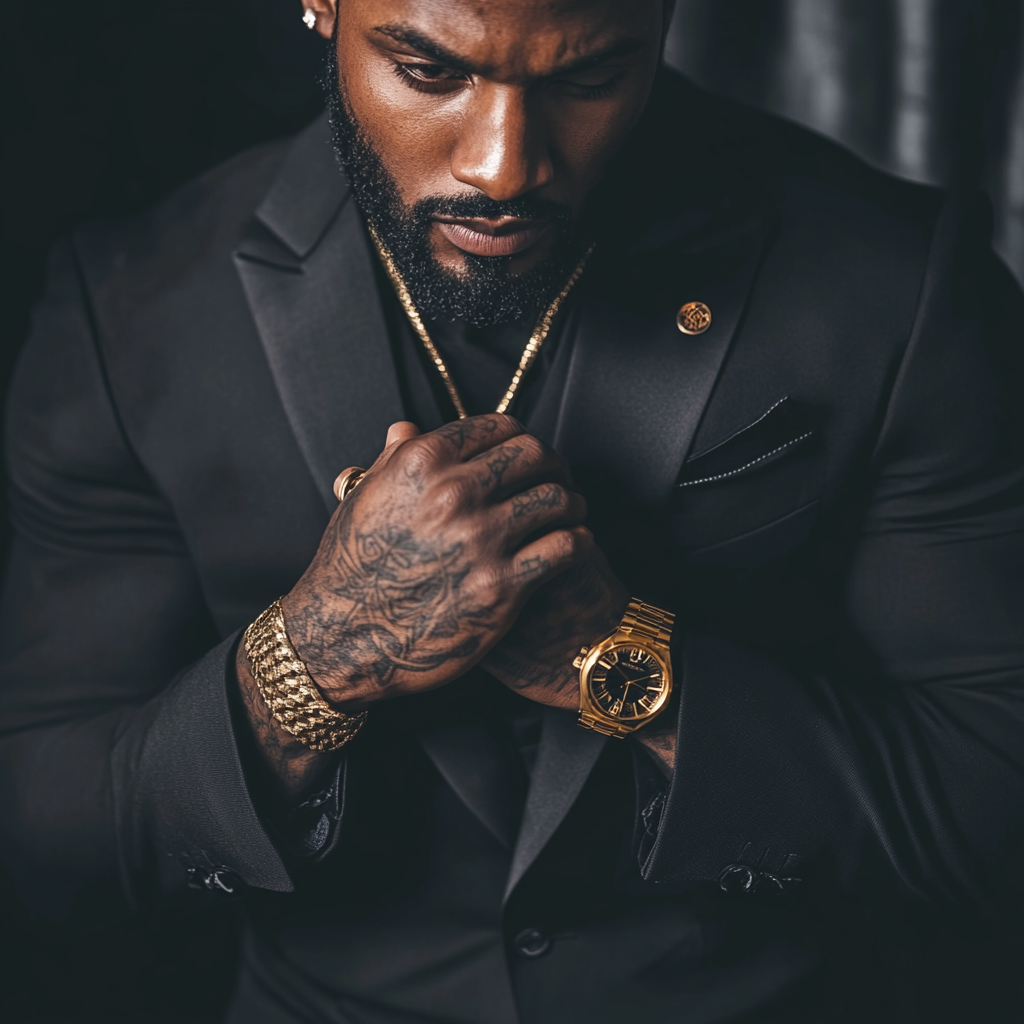 Urban Fiction Book Cover: Dapper Black Man in Suit 