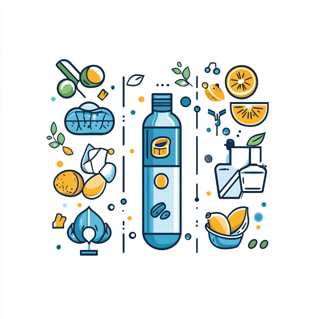 Vector illustration of three nutrition programs with health,energy,wellbeing icons on white background.