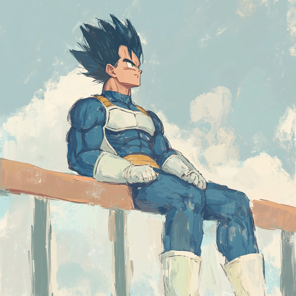 Vegeta, Last Saiyan, Husband, Warrior, Protector - Stock Photo