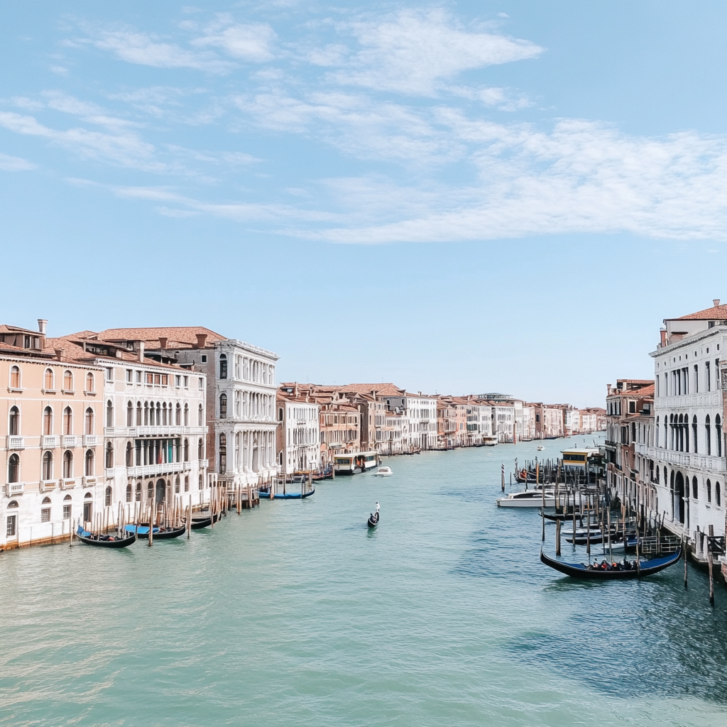 Venice, Italy travel destination - high definition magazine cover.