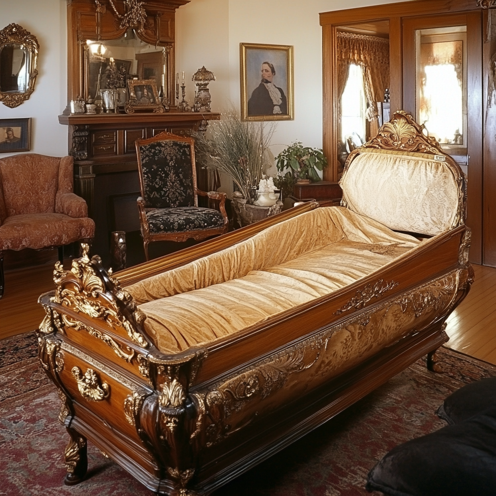 Victorian Era Woman's Coffin in 1880s