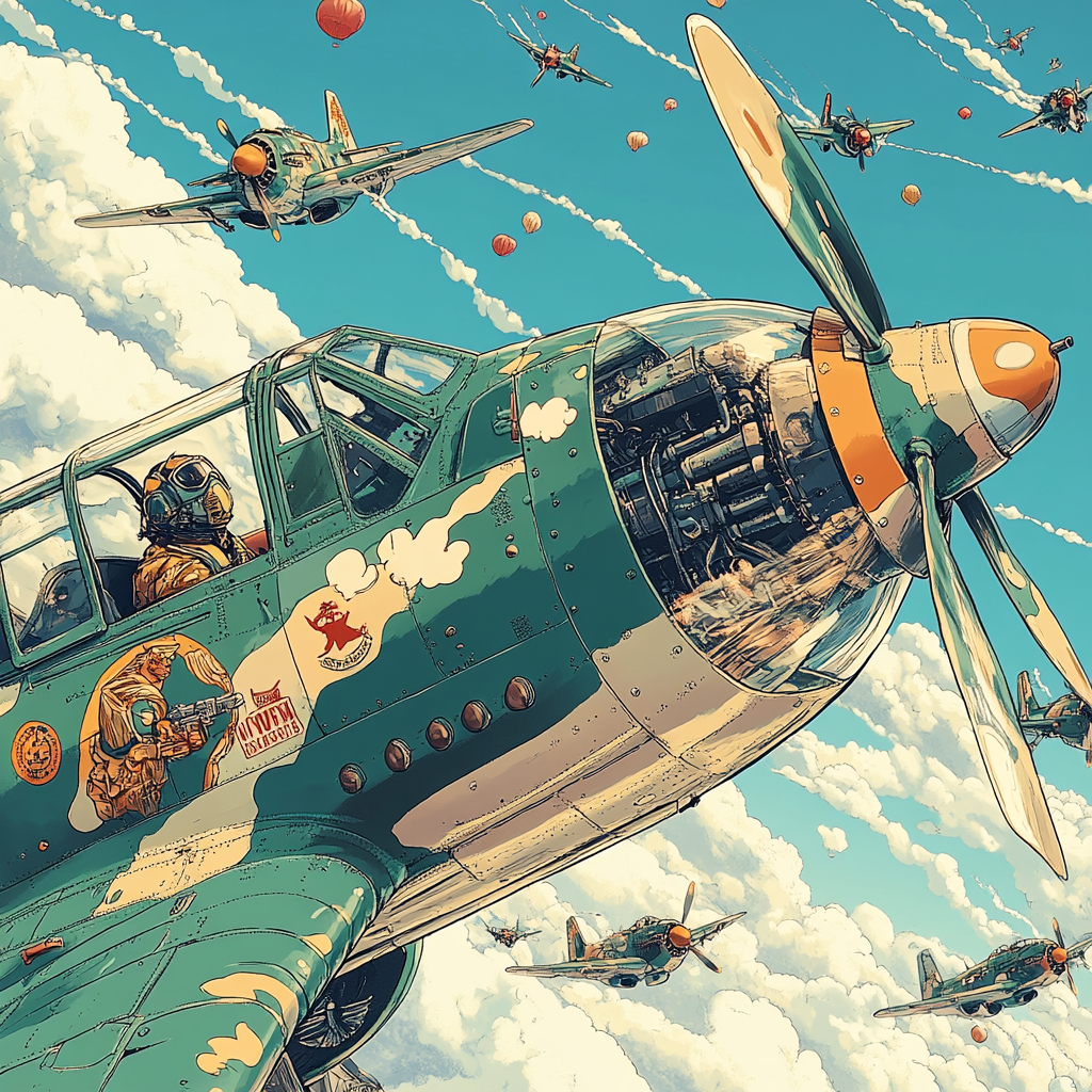 Vintage Aerial Combat: Green Fever in the Sky