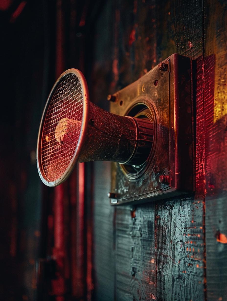 Vintage Burlesque Speaker with Antique Microphones in 8K