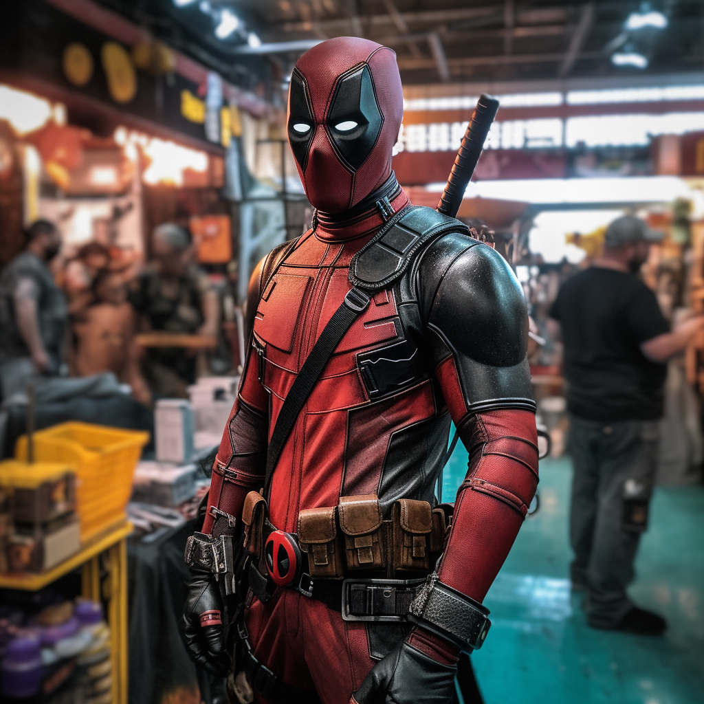 Vivid Cosplay Event: Deadpool Strikes Cheeky Pose