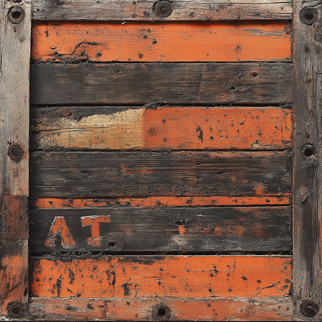 Weathered wooden crate sans text, rustic and warm tones.