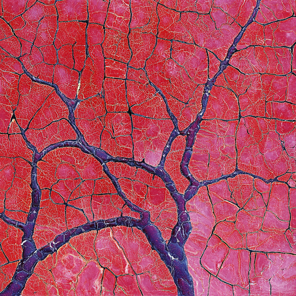 Web of Arteries with Constrictions and Inflammation Patterns