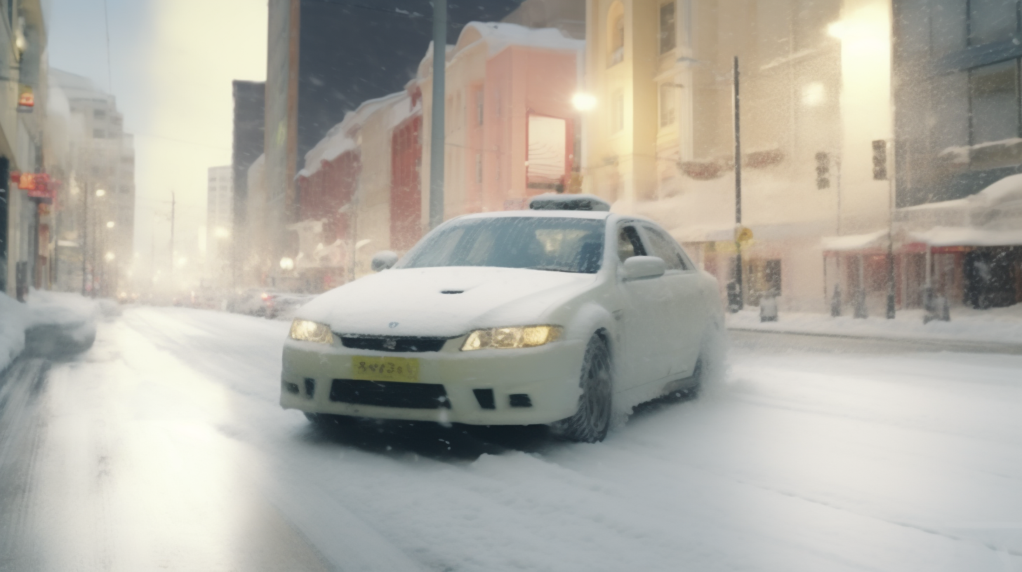 Wellington Downtown Snowy Road TOYOTA Chaser JZX100 HD