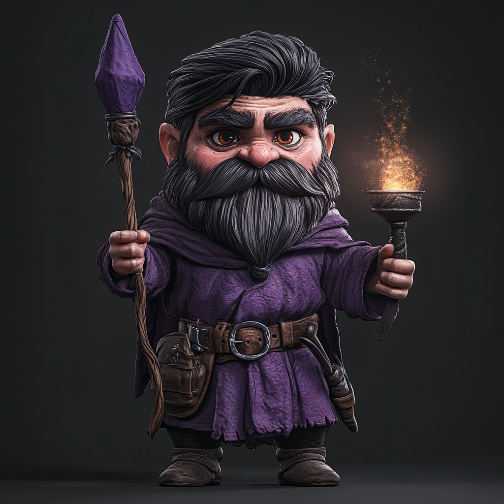 Wes Burt-inspired Gnome Wizard Casting Colour Spray 