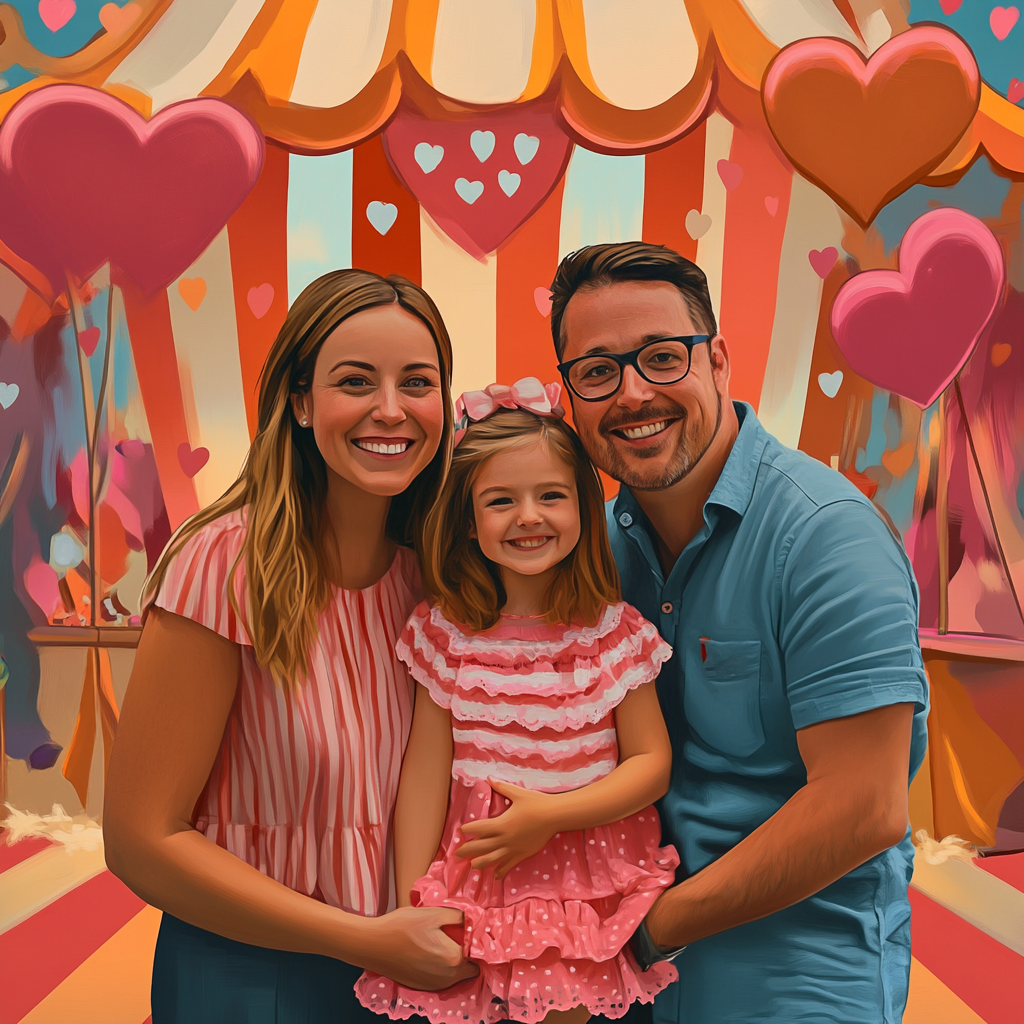 Whimsical Circus Family Fun at Outdoor Children's Event