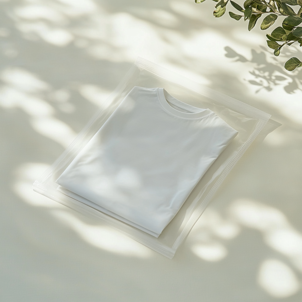 Photograph of a White T-shirt