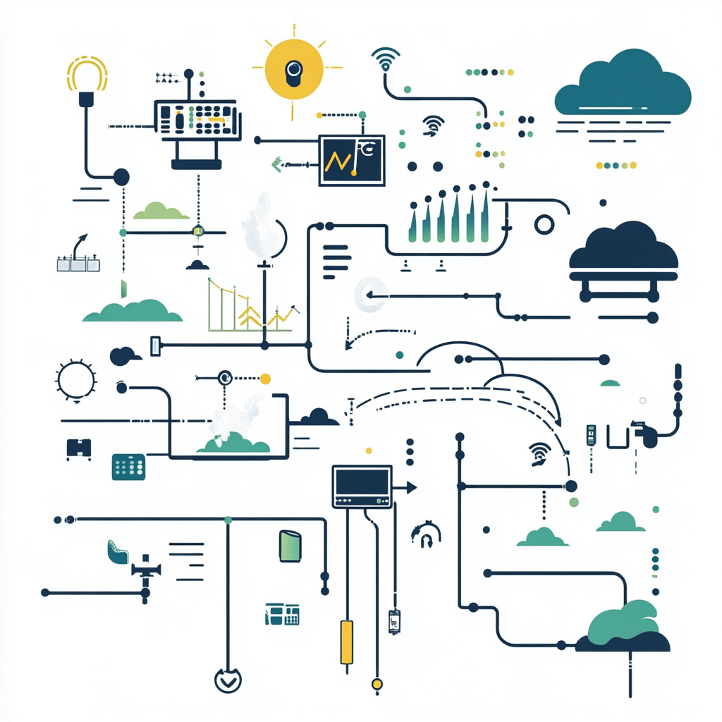 White background shows data journey in science context.