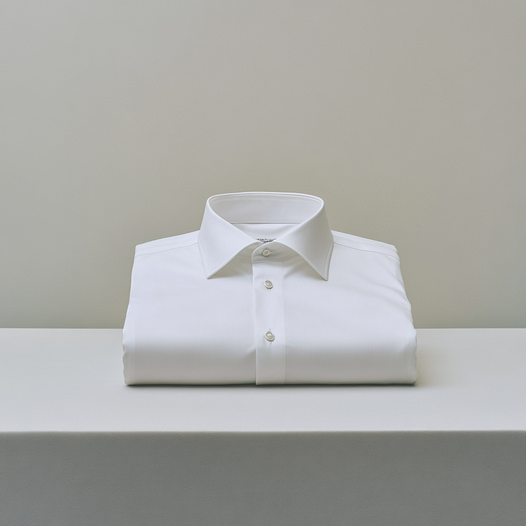 White shirt with sleek design and premium craftsmanship.