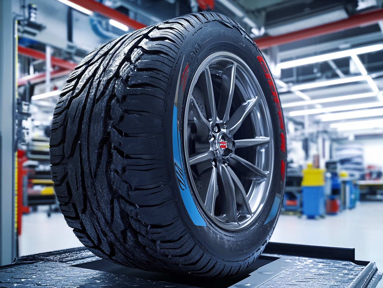 Man Installing Winter tires